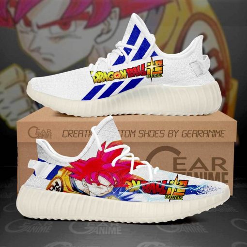 Goku God Super Saiyan Yzy Shoes Dragon Ball Super Custom Anime Sneakers TT10 - 1 - GearAnime