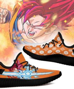Goku God Yzy Shoes Dragon Ball Z Shoes Fan MN03 - 2 - GearAnime