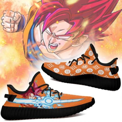 Goku God Yzy Shoes Dragon Ball Z Shoes Fan MN03 - 2 - GearAnime