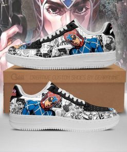 Guido Mista Air Force Sneakers Manga Style JoJo's Anime Shoes Fan Gift PT06 - 1 - GearAnime
