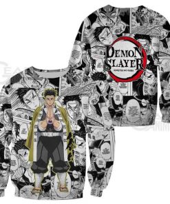 Gyomei Himejima Shirt Demon Slayer Anime Mix Manga Hoodie - 2 - GearAnime