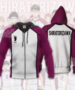 Haikyuu Shiratorizawa Academy Shirt Costume Anime Hoodie Sweater - 1 - GearAnime