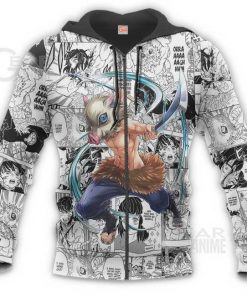 Inosuke Hashibira Demon Slayer Anime Mix Manga Hoodie Shirt - 8 - GearAnime