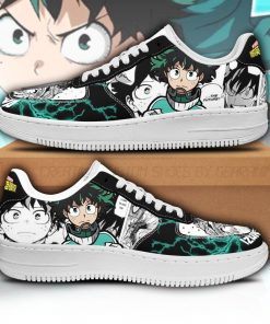 Izuku Midoriya Air Force Sneakers Deku Custom My Hero Academia Anime Shoes Fan Gift PT05 - 1 - GearAnime
