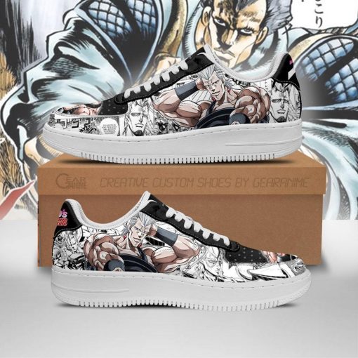 Jean Pierre Polnareff Air Force Sneakers Manga Style JoJo's Anime Shoes Fan Gift PT06 - 1 - GearAnime