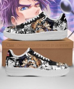 Jonathan Joestar Air Force Sneakers Manga Style JoJo's Anime Shoes Fan Gift PT06 - 1 - GearAnime