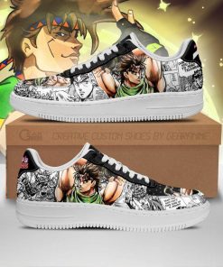 Joseph Joestar Air Force Sneakers Manga Style JoJo's Anime Shoes Fan Gift PT06 - 1 - GearAnime