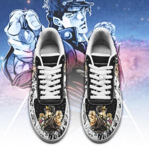 Jotaro Kujo Air Force Sneakers Manga Style JoJo's Anime Shoes Fan Gift PT06 - 2 - GearAnime