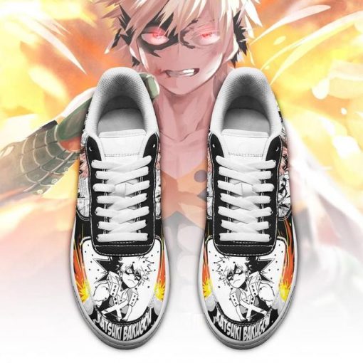 Katsuki Bakugou Air Force Sneakers Custom My Hero Academia Anime Shoes Fan Gift PT05 - 2 - GearAnime