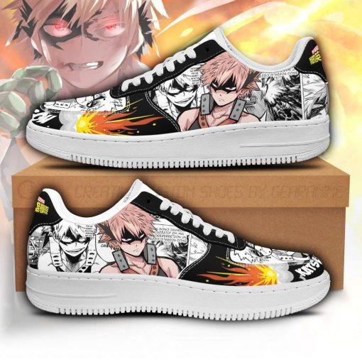 Katsuki Bakugou Air Force Sneakers Custom My Hero Academia Anime Shoes Fan Gift PT05 - 1 - GearAnime