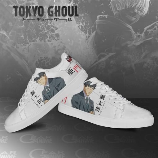 Koutarou Amon Skate Shoes Tokyo Ghoul Custom Anime Shoes PN11 - 3 - GearAnime