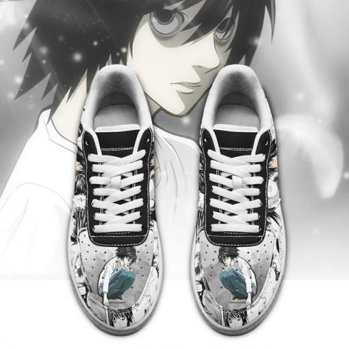 L Lawliet Air Force Sneakers Death Note Anime Shoes Fan Gift Idea PT06 - 2 - GearAnime