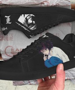 L Lawliet Shoes Death Note Custom Anime Shoes PN11 - 2 - GearAnime
