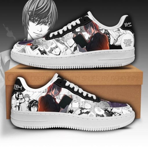 Light Yagami Air Force Sneakers Death Note Anime Shoes Fan Gift Idea PT06 - 1 - GearAnime