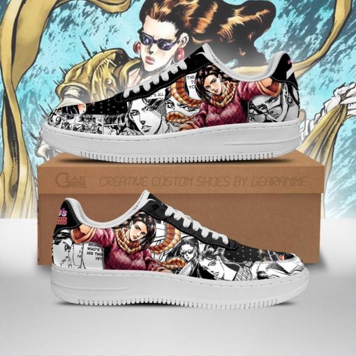 Lisa Lisa Air Force Sneakers Manga Style JoJo's Anime Shoes Fan Gift PT06 - 1 - GearAnime
