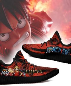 Luffy Yzy Shoes One Piece Anime Shoes Fan Gift TT04 - 2 - GearAnime