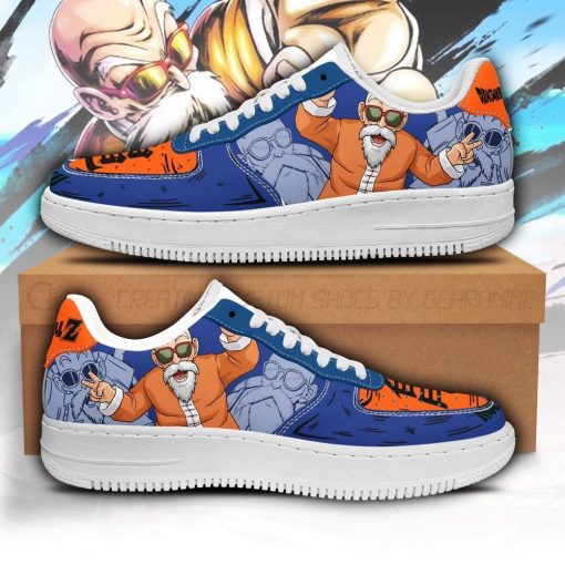 Master Roshi Air Force Sneakers Custom Dragon Ball Anime Shoes Fan Gift PT05 - 1 - GearAnime