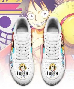 Monkey D Luffy Air Force Sneakers Custom One Piece Anime Shoes Fan PT04 - 2 - GearAnime