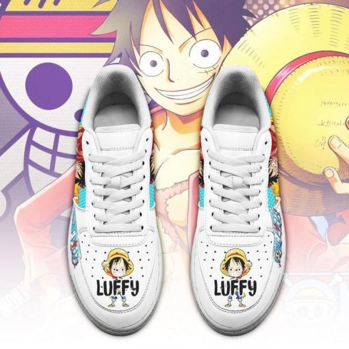 Monkey D Luffy Air Force Sneakers Custom One Piece Anime Shoes Fan PT04 - 2 - GearAnime