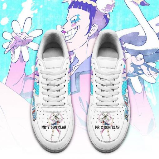 Mr 2 Bon Clay Air Force Sneakers Custom One Piece Anime Shoes Fan PT04 - 2 - GearAnime