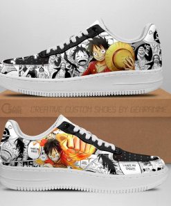 One Piece Air Force Sneakers Manga Anime Shoes Fan Gift Idea TT04 - 1 - GearAnime