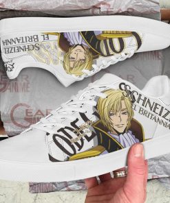 Code Geass Schneizel el Britamia Skate Shoes Custom Anime ShoesGear Anime