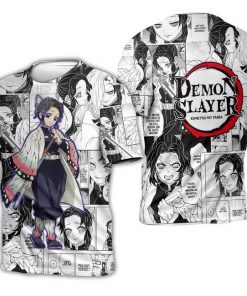 Shinobu Kocho Shirt Demon Slayer Anime Mix Manga Hoodie - 3 - GearAnime