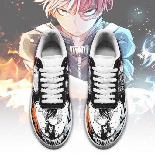 Shoto Todoroki Air Force Sneakers Custom My Hero Academia Anime Shoes Fan Gift PT05 - 2 - GearAnime