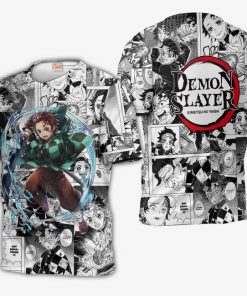 Tanjiro Kamado Demon Slayer Anime Mix Manga Hoodie Shirt - 3 - GearAnime