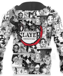 Tanjiro Kamado Demon Slayer Anime Mix Manga Hoodie Shirt - 7 - GearAnime