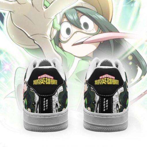 Tsuyu Asui Air Force Sneakers Custom My Hero Academia Anime Shoes Fan Gift PT05 - 3 - GearAnime