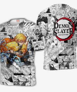 Zenitsu Agatsuma Demon Slayer Anime Mix Manga Hoodie Shirt - 3 - GearAnime