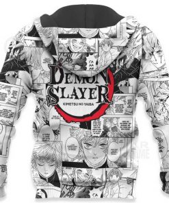 Zenitsu Agatsuma Demon Slayer Anime Mix Manga Hoodie Shirt - 7 - GearAnime