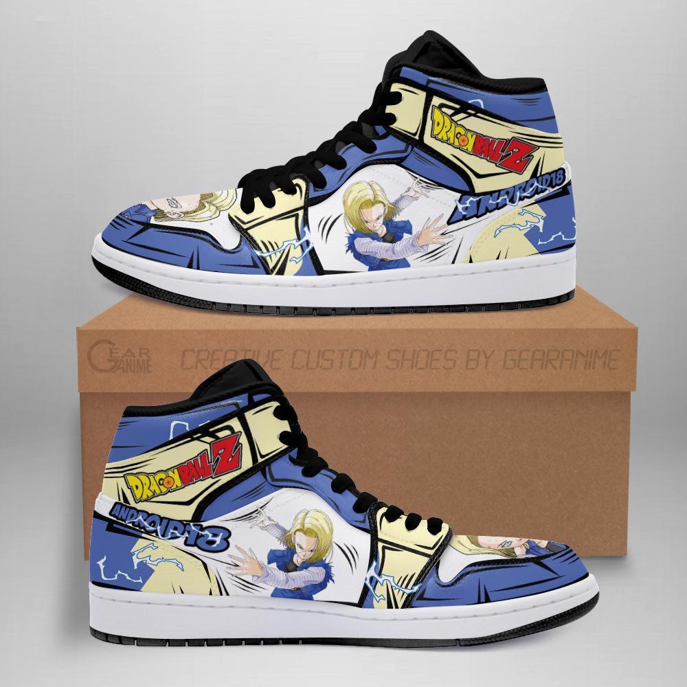 Android 18 Sneakers Dragon Ball Z Anime Shoes Fan Gift MN04 - Shopeuvi