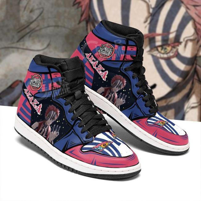 Demon Akaza Shoes Boots Demon Slayer Anime Shoes Fan Gift Idea - Shopeuvi