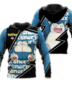 Snorlax Zip Hoodie Costume Pokemon Shirt Fan Gift Idea VA06 - 1 - GearAnime
